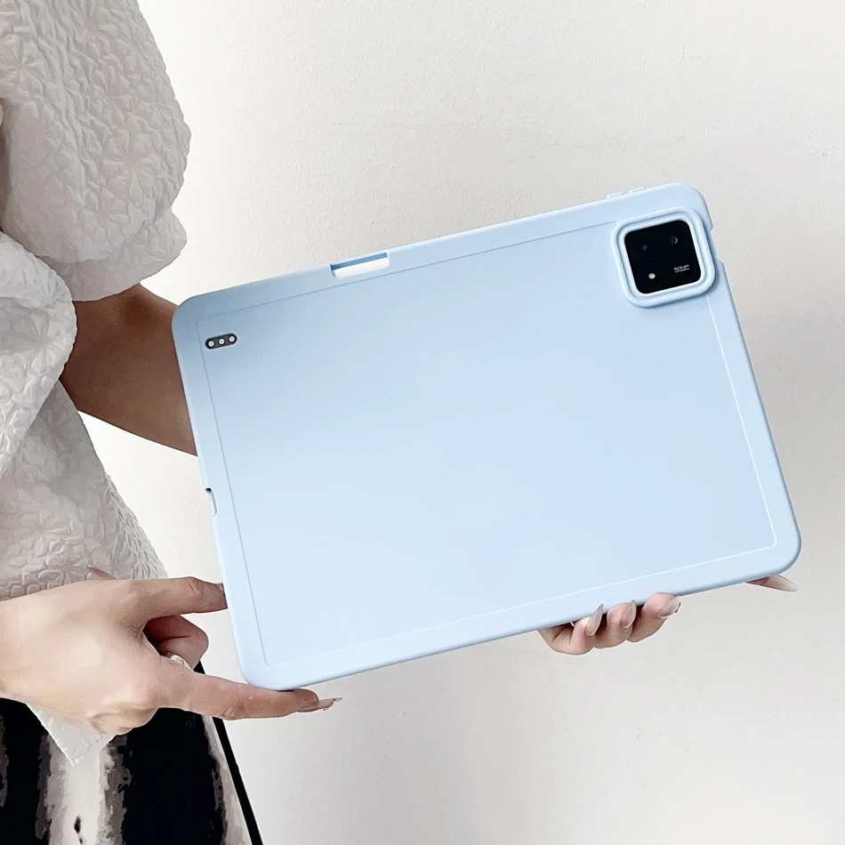 Tablet Case with Pencil Slot - Thick Shockproof Soft Silicone Cover