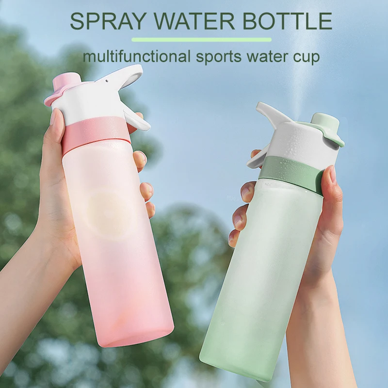 Portable Sports Spray Bottle Clear Water Bottle Bpa Free Tool, For School Gym Travel For Girls Boys 500Ml