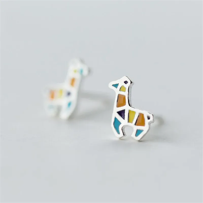 Orecchini Giraffa In Argento S925 – Simpatici Pendenti A Goccia – Stile Coreano Carino Per Donna E Ragazza - 2