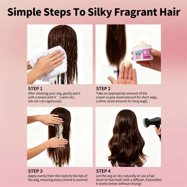 2025 Wig Care Cream For Black Women Keratin Wig Styling Cream Moisturizing Shiny Repair Frizz Damaged Wig Oil Wig Care 100g