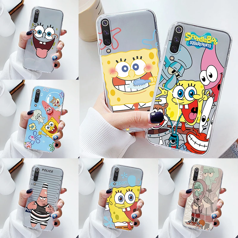 Per Cover Xiaomi 9 Mi 9 Se 9 Lite Custodia Carina Spongebobs Squarepants Patrick Stars?Fundas Tpu Soft Clear Coque Per Xiaomi 9 Lite