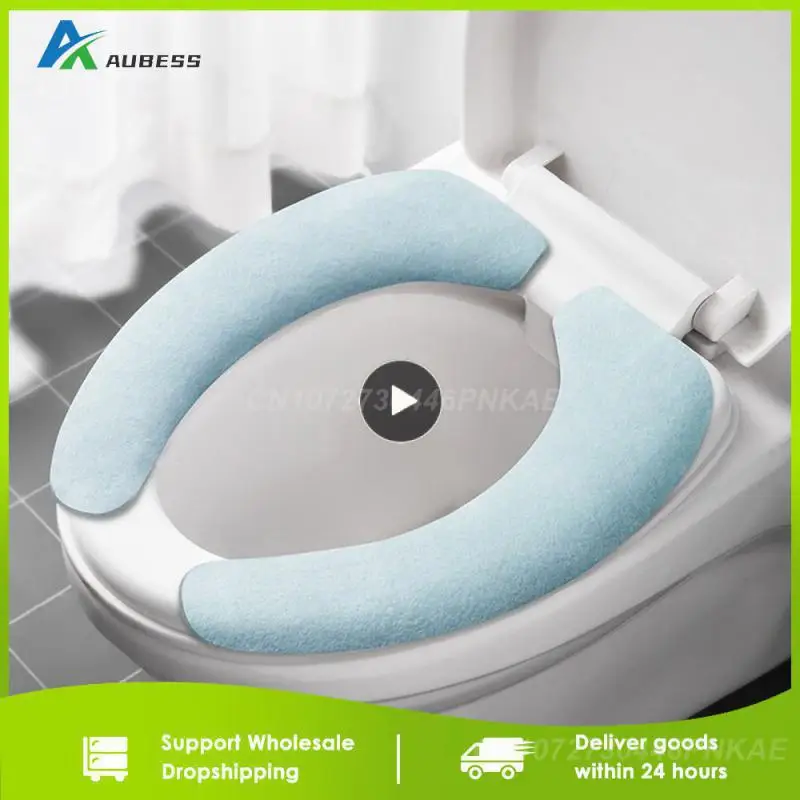 Coprisedile Universale Per Wc Soft Wc Paste Toilet Sticky Seat Pad Lavabile Scaldavivande Coprisedile Cuscino Cuscino Tinta Unita