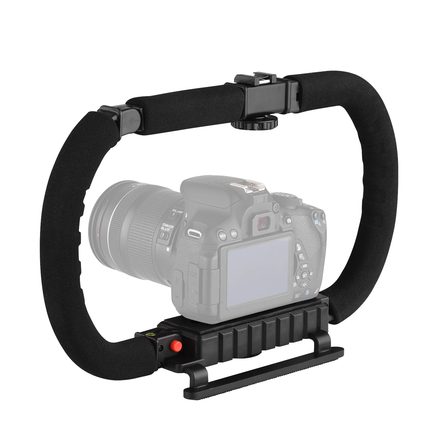 Ação Estabilizador Aperto Flash Suporte Titular Lidar com Acessórios de Vídeo Profissional para Dslr dv Câmera Filmadora Smartphones - Image 4