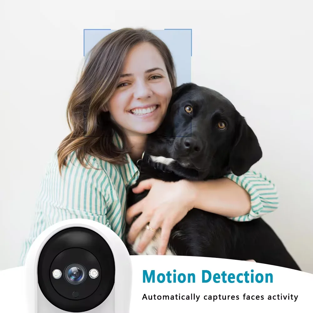 4MP PTZ Wifi Camera Video Call with 2.8 Inch IPS Screen Baby Cry Sound Detection