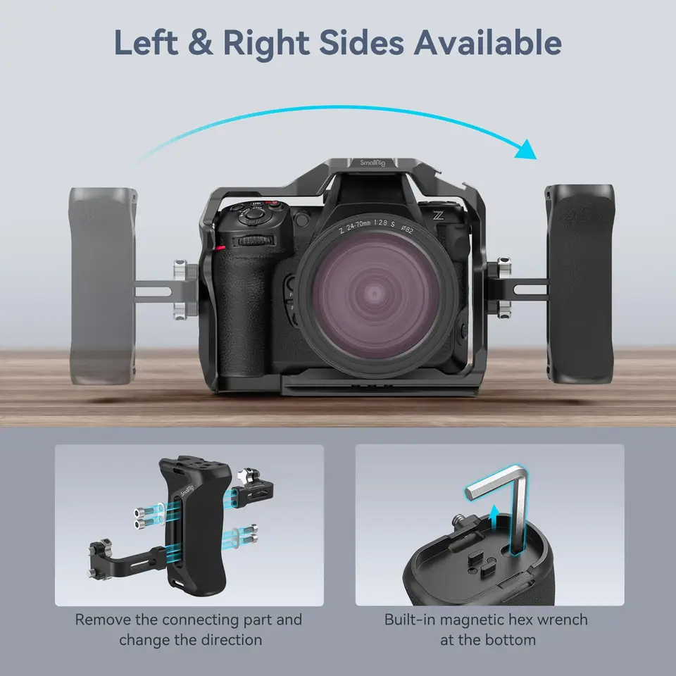 StarGrip-NATO Camera Side Handles - Pair Of 360 Adjustable Grips For DSLR Smartphone IPad