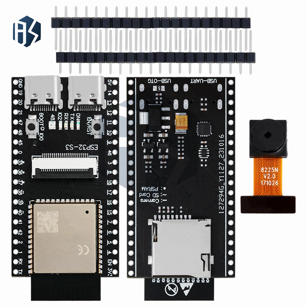 รูปสินค้า บอร์ดพัฒนา ESP32-S3 Wi-Fi + Bluetooth กล้อง OV2640