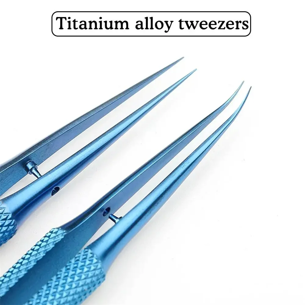 Professional Titanium Alloy Tweezers Precision Tweezers Repair For Phones Tablet Laptop Fly Line Motherboard Antimagnetic Forcep