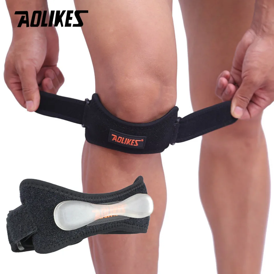 AOLIKES 1PCS Knee Braces for Knee Pain Patella Support Strap Adjustable Patellar Tendon Stabilizer Band for Jumpers knee support,patellar band,knee brace,knee wraps