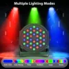 Yiflamefly 4Pcs 20W 36LED Par Lights RGB Stage Lights with Wireless Remote Sound DMX512 DJ Light For Party Stage Effect Lighting 3