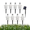Halloween Walkway Lights Waterproof Solar Ghost Stake Lights Ghost Pathway Lights Halloween Pathway Lights Ghost Decorations For 1