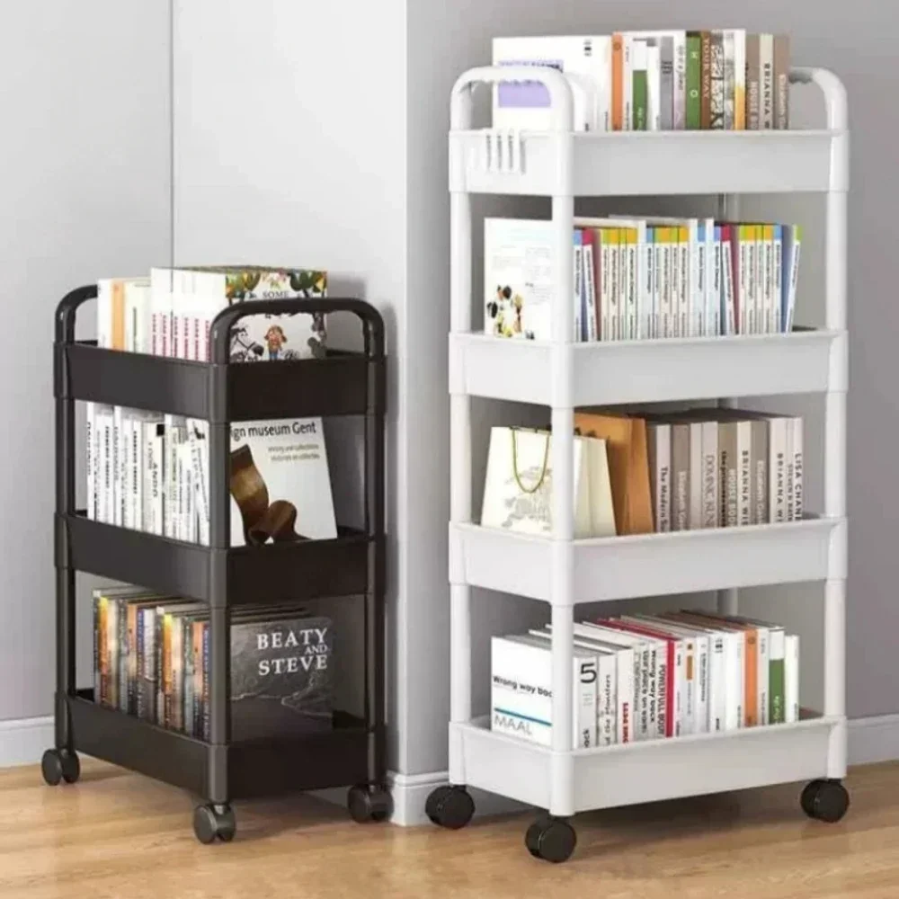 Kitchen Organizers And Storage Rack Household Cart With Wheels Multifunctional Home Accessories Mobile Rack Trolley Bookshelf bookshelf storage rack storage rack rolling storage cart