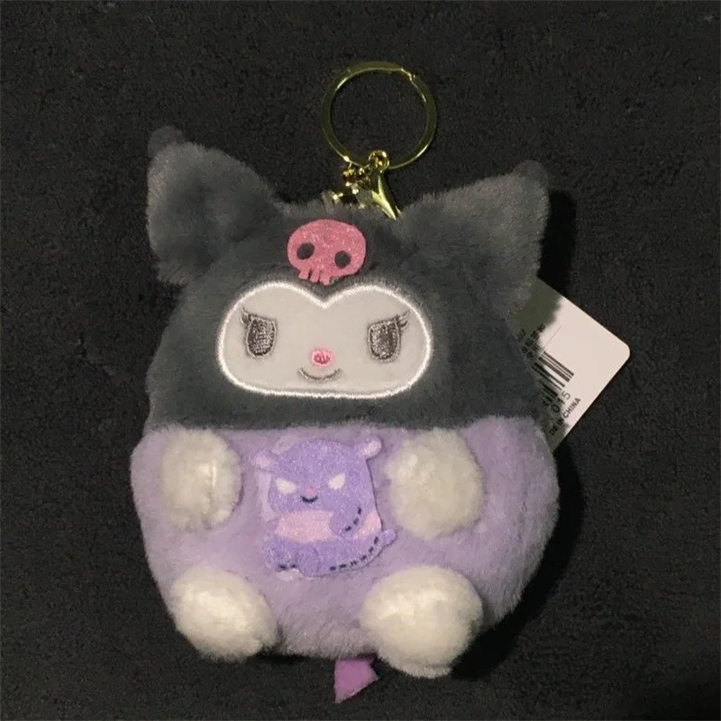 Sanrio Coin Purse Hello Kitty Melody Plush Toys Children Cute Kuromi Cinnamoroll Wallet Girls Cartoon Pochacco Plush Bag Gifts