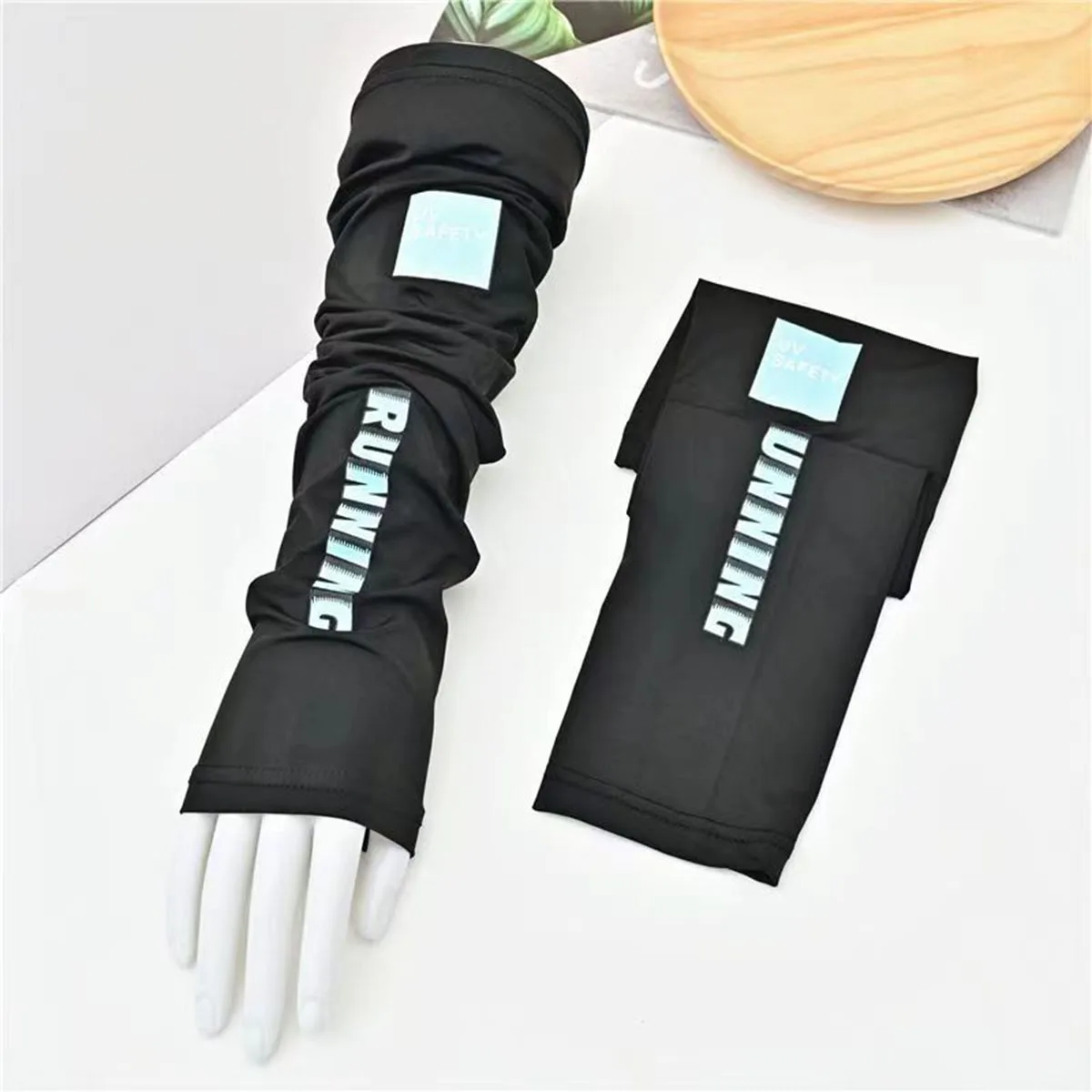 Summer Sun-protective Sleeves For Men Plus Size UV Blocking Gloves For Women Loose Ice Silk Protective Sleeves Arms