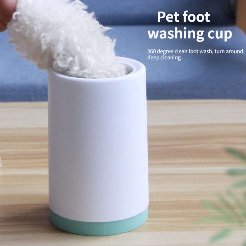 Silicone Cat Foot Cleaning Bucket Automatic Dog Paw Cleaner Cup Pet