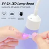 Mini Nail Dryer UV LED Nail Lamp Foldable USB Curing Lights Desk Lamp For Nail Gel Polish Quick Dry Nail Art Dryer Manicure Tool 2