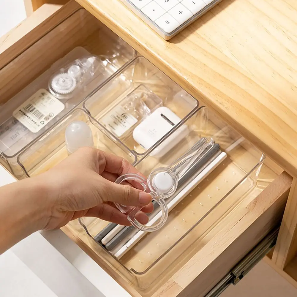 Transparent Stackable Storage Box For Kitchen And Desk_voghion.com