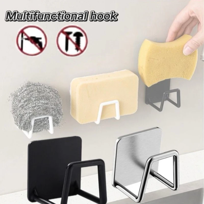 Sponges Holder Kitchen Sink Sponges Drain Drying Rack Stainless Steel Storage Accessory sponges holder