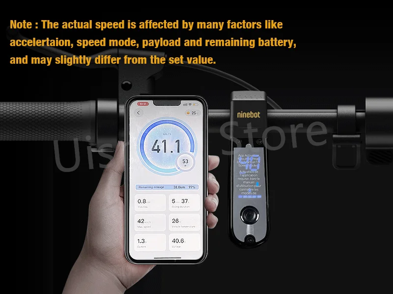 Monopattino Elettrico AOVOPRO 350W - Autonomia 30-35 Km, Velocità 25 Km/h, Doppio Ammortizzatore, App - Foto 9
