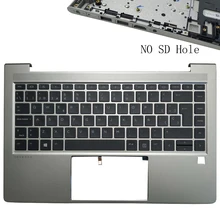  New Backlit US/UK/Spanish Keyboard  For HP ProBook 14 445 G8 440 G8 With Palmrest Upper Cover Case/Touchpad 