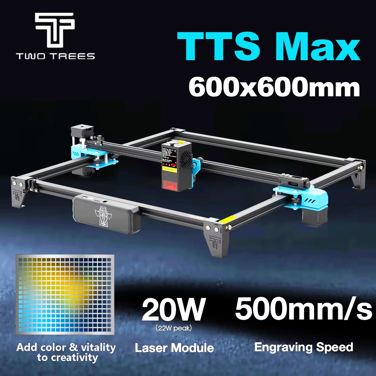 Twotrees TTS-20 Max Metal Laser Engraving Machine 600x600mm Work