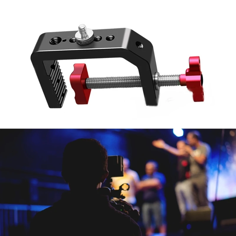 

C Clamp Bracket Camera Mount Clamp Aluminum Alloy Camera Stand Bracket Fixed Holder Clip for Photography Camping DropShipping
