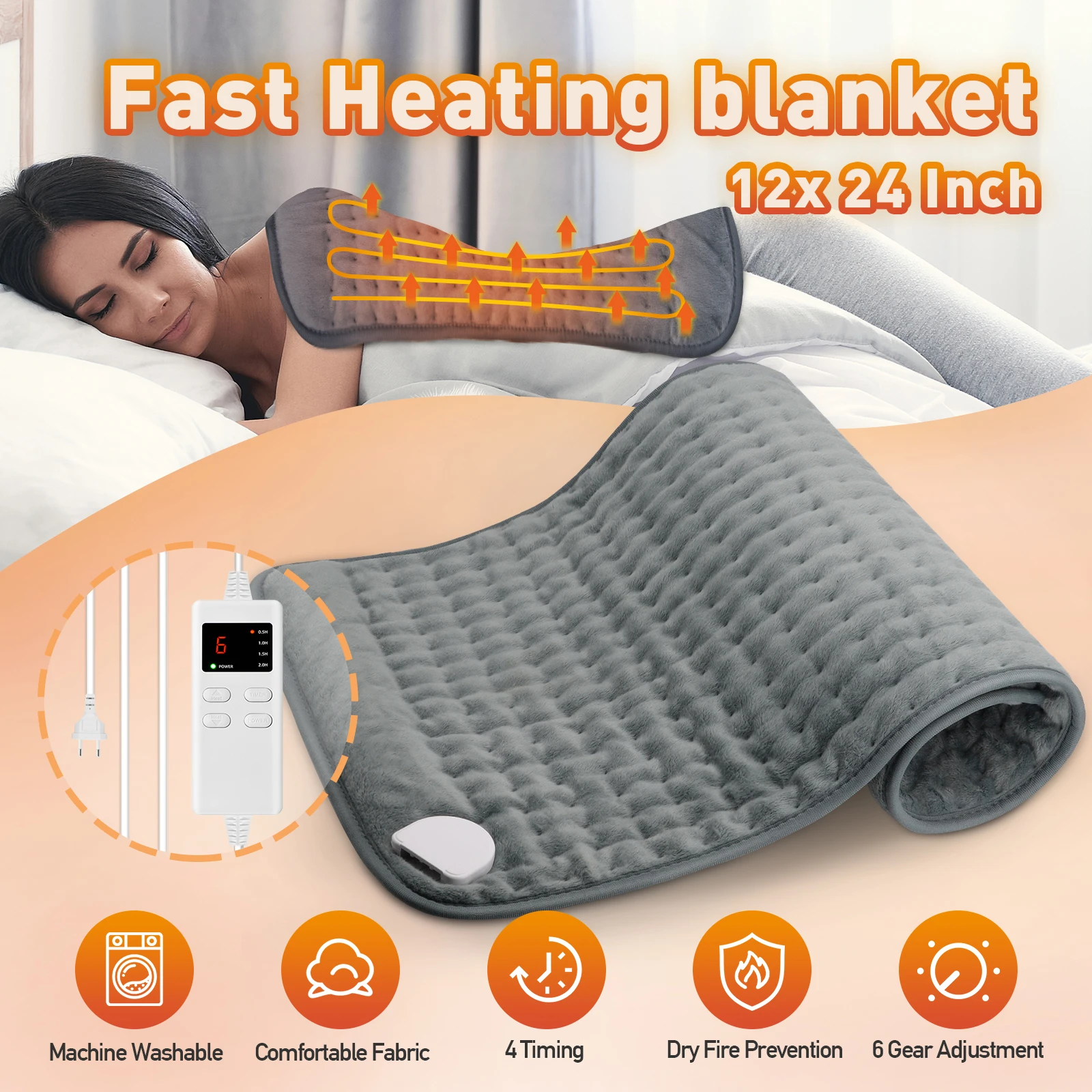 Electric Heating Pad Blanket Heat Pads Mat Electric Heating