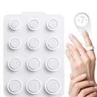 Kit de mesure de taille de bague AB02 pour Oura Ring 4, 4 tailles du 4 au 15, outil professionnel de mesure du doigt, outil de recherche de taille de bague intelligente pour vous. 4