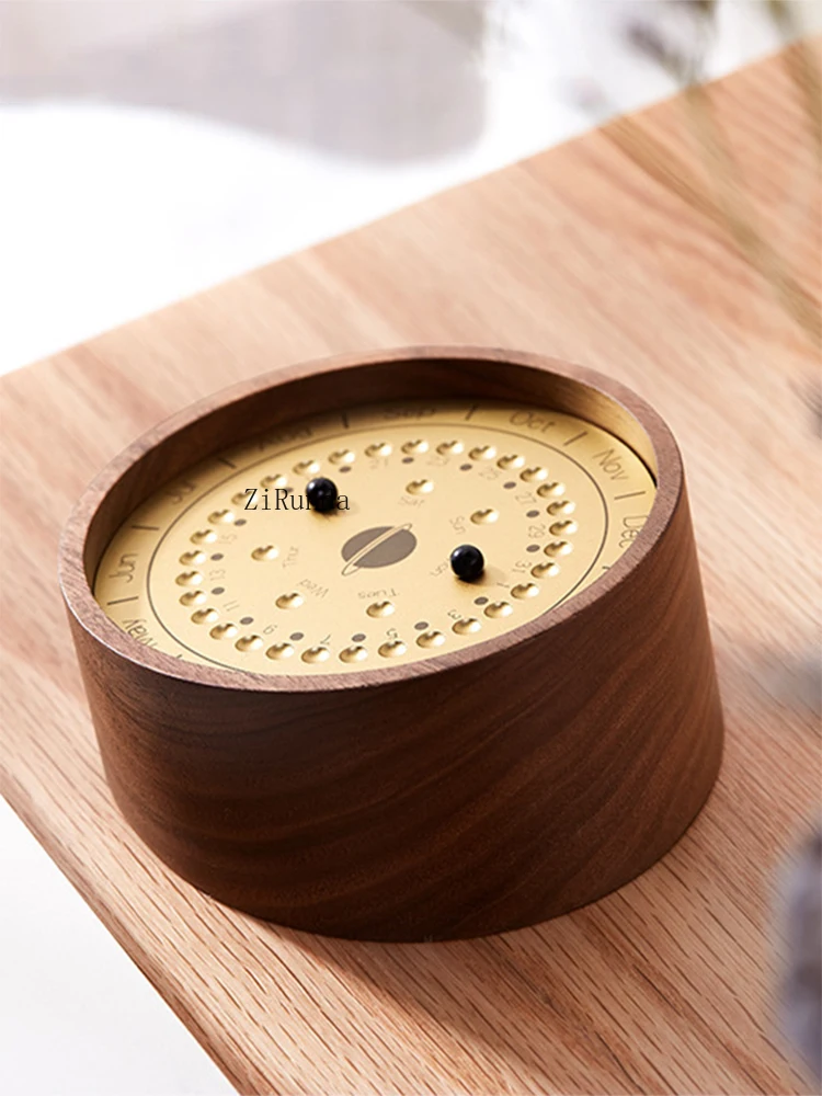 *Sundial perpetual calendar creative planetary calendar office tabletop ornament