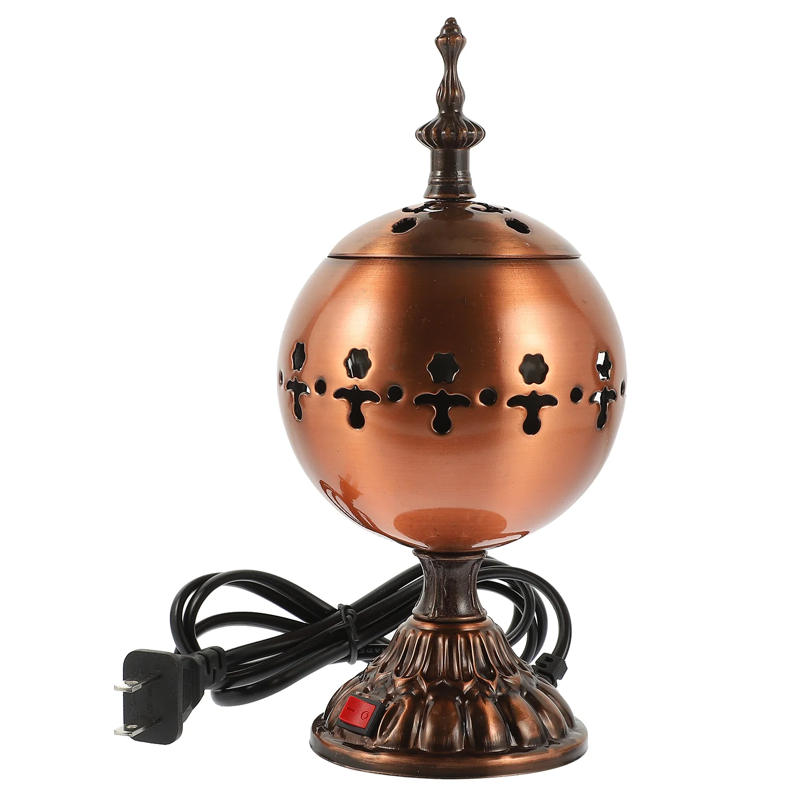 

Electric Metal Arabian Burner Desktop Censer Burner Home Decoration Vintage Aroma Burner