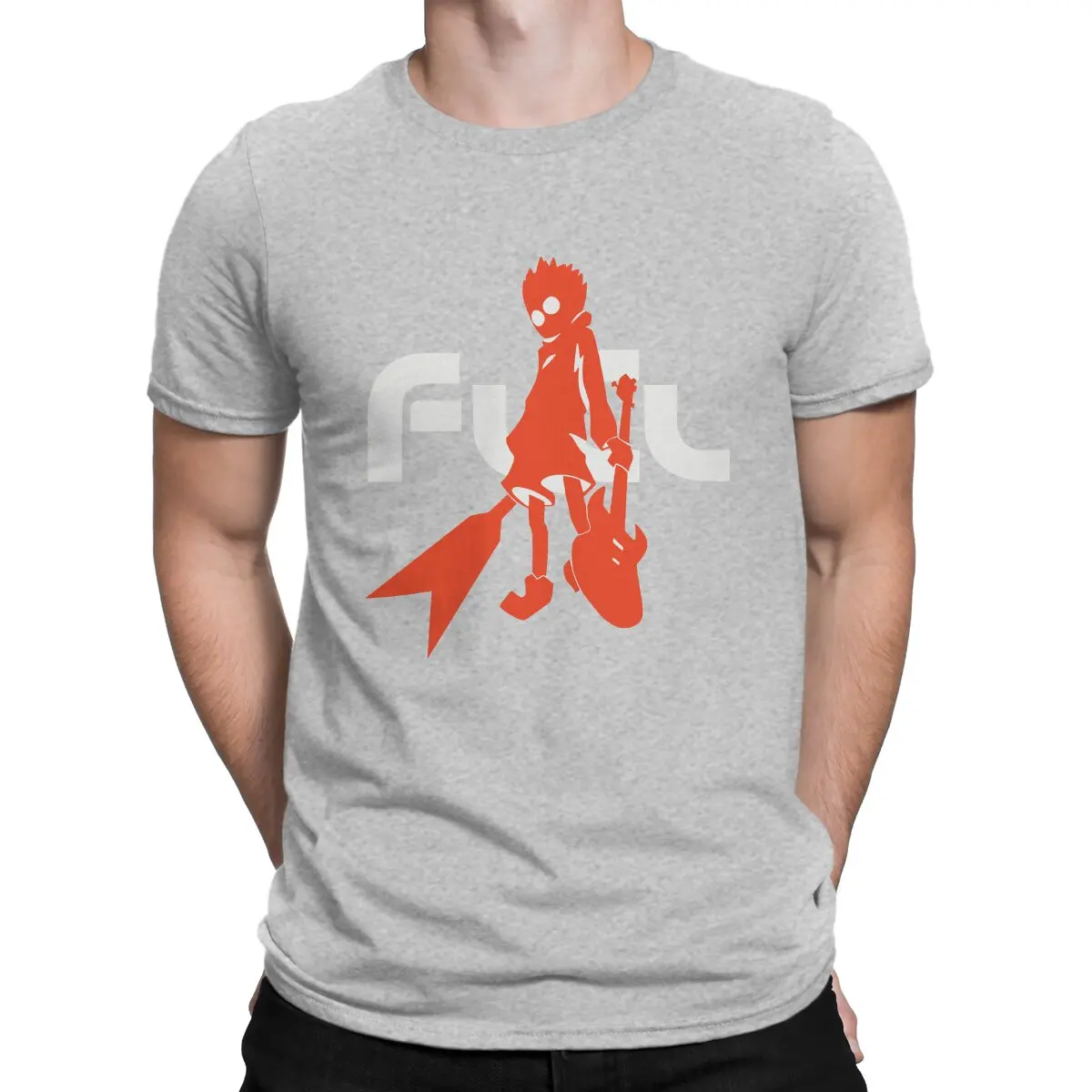 thumbnail image 1 of Camiseta de Anime Naota para hombre FLCL, cuello redondo, algodón, humor, alta calidad, regalos de cumpleaños, 1 of 7