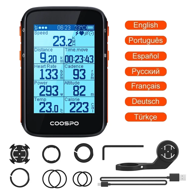 Bike Speedometer Bike Computer Wireless GPS, With Auto Backlight