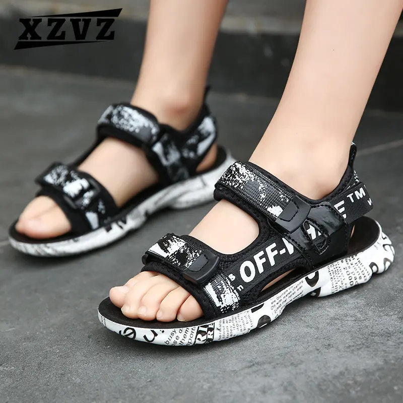 

XZVZ New Style Summer Kids Sandals Fashion Children Sandalias Soft Bottom Childrens Shoes Non-slip Beach Boys Sandals for Child