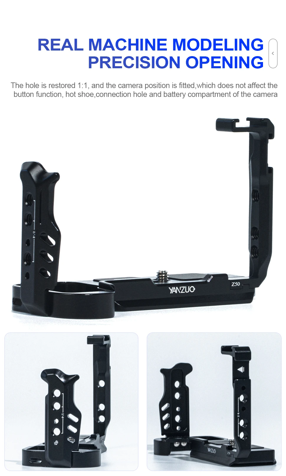 Camera Cage for Nikon Z50 Camera Bracket Protective Frame Quick Release Plate wi