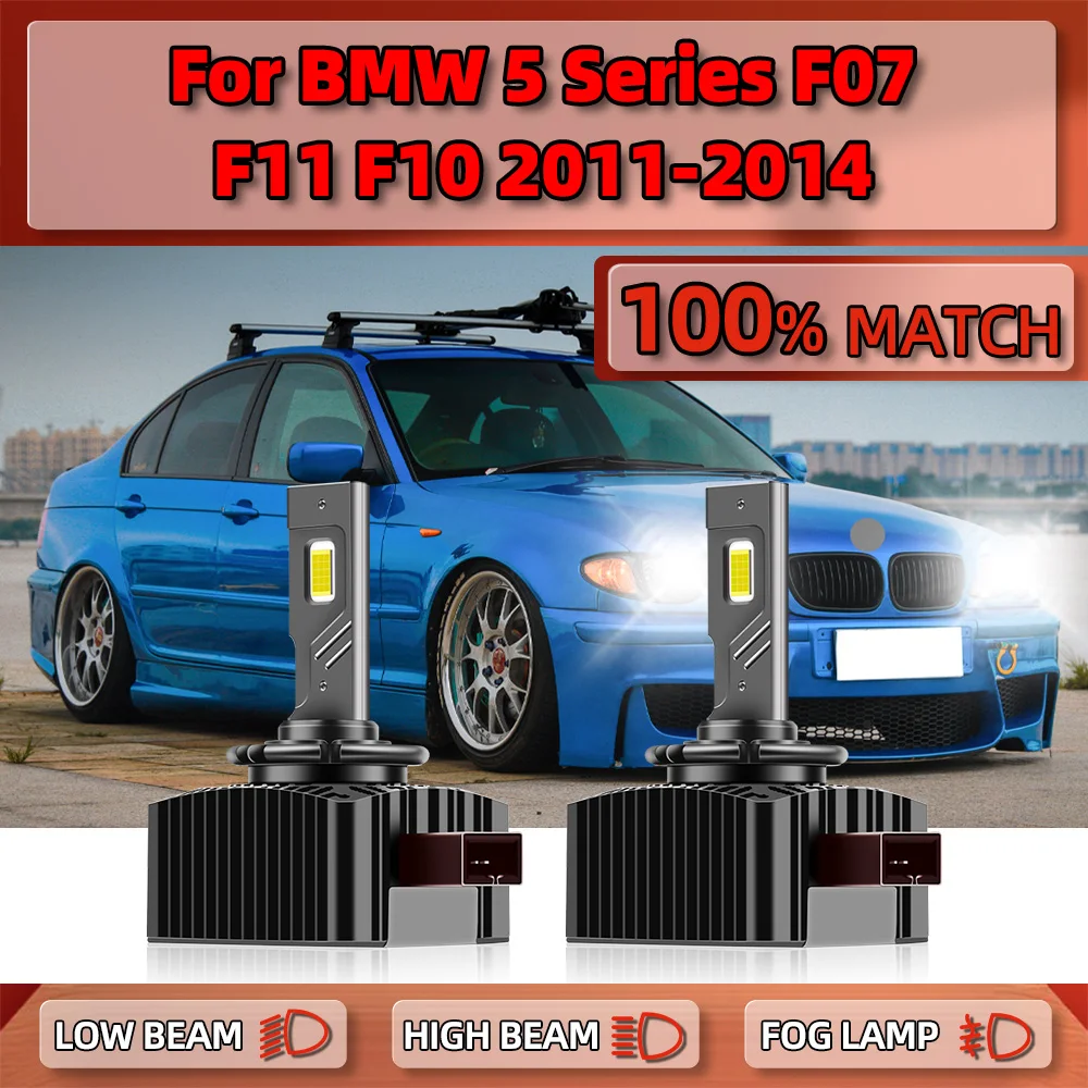

29000LM 120W D1S Car LED Headlights Bulbs 12V Auto Xenon HID Headlamp 6000K For BMW 5 Series F07 F11 F10 2011 2012 2013 2014