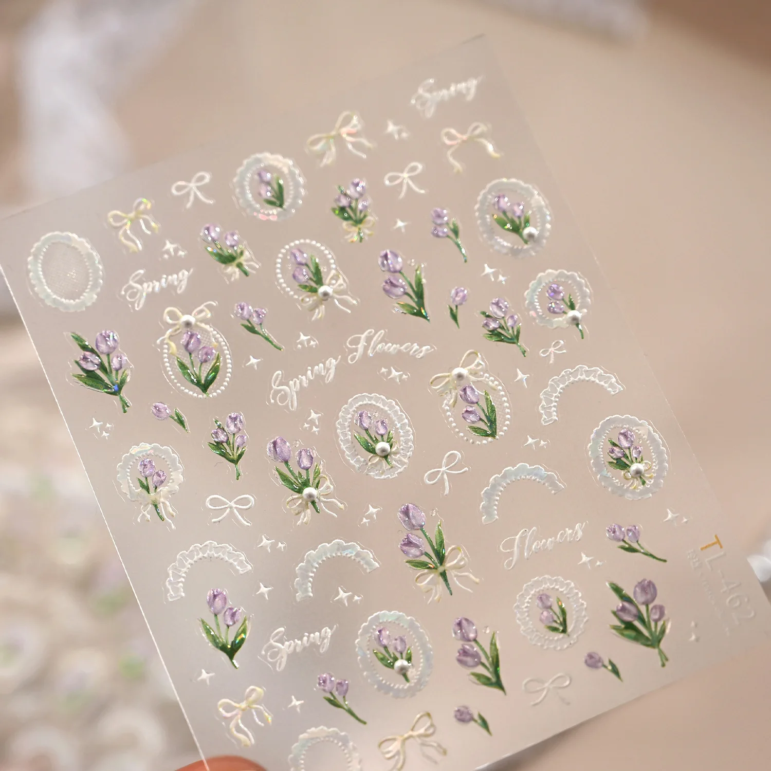 5D Braunbär-Kuchen-Dessert-Stern-Herz-Band Geprägte Nagelkunst-Sticker Süße Kuchen-Bär Geprägte Nagel-Abziehbilder Maniküre DIY – Detail 16