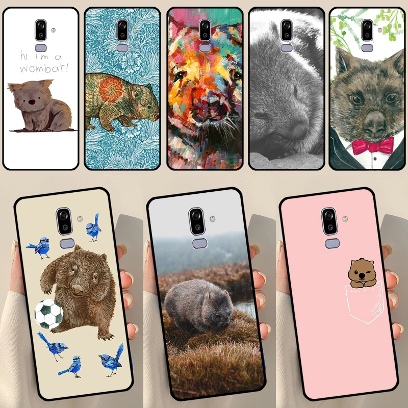 Cute Baby Wombat Della Copertura Per Samsung Galaxy J4 J6 Più 2018 A6 A7 A8 A9 J8 J1 2016 A3 A5 J3 J7 J5 2017 Caso