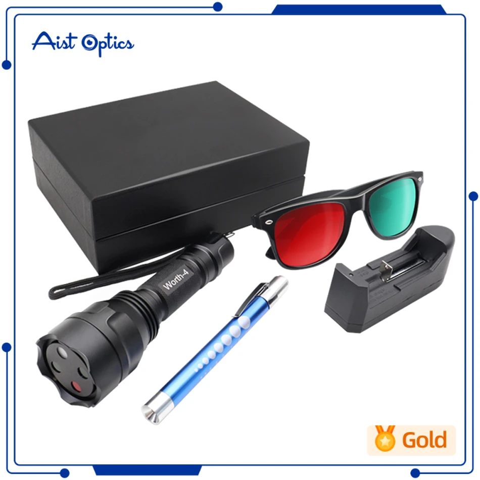 AIST brand Ophthalmic Portable Metal Worth 4 Dot Test Light W4LT with