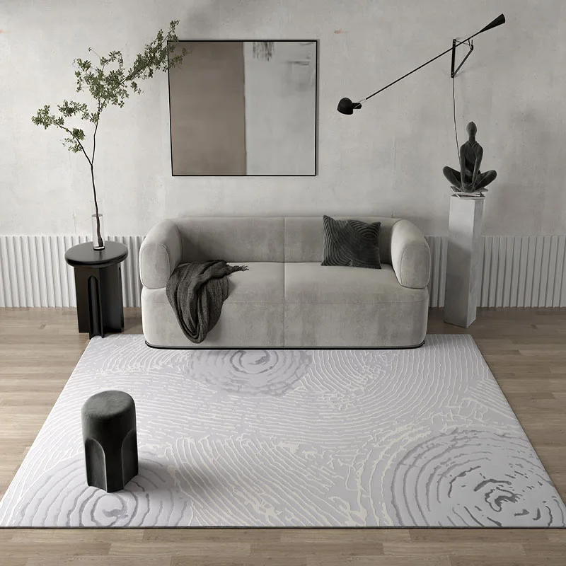 

Nordic Grey Carpet Light Luxury Living Room Carpet Ins Large Thick Rug Polypropylene Table Carpet Anti-skid Floor Mat Home Decor