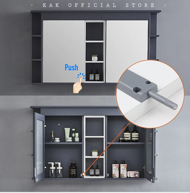 Description Picture 6 of itemKAK Push to Open Magnetic Cabinet Catches for 2.5m Door Hidden Kitchen Cabinet Handles Damper Buffer for Drawer Door Hardware