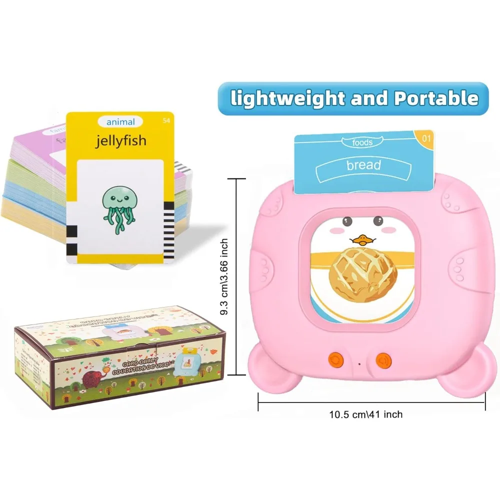 Toddler Toys for Boys Girls Autism Sensory Toys Learning Montessori Speech Therapy 224 Sight Words Talking Flash Cards