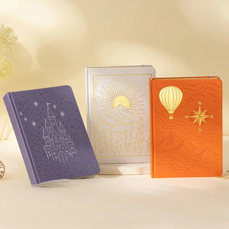 Luxury A5 Gilded Dot Grid Notebook: Premium Cover for Journaling & Planning