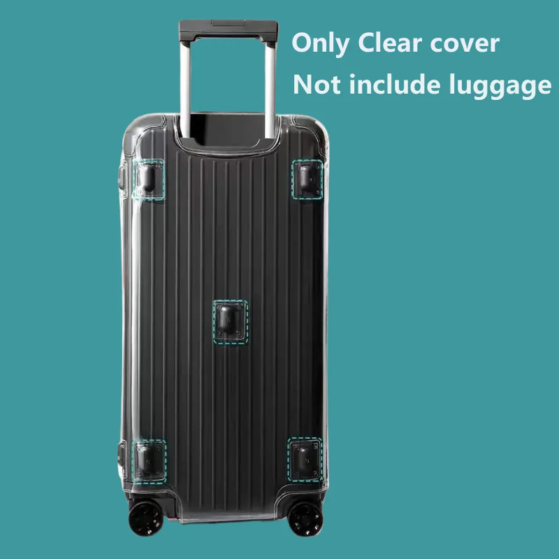 Transparent Cover For Rimowa Essential Trunk Plus Suitcase Protector With Zipper Customized Thicken PVC Case Not Include Luggage