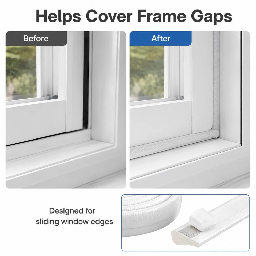 Self-Adhesive Soundproof & Windproof Insulation Foam Strip