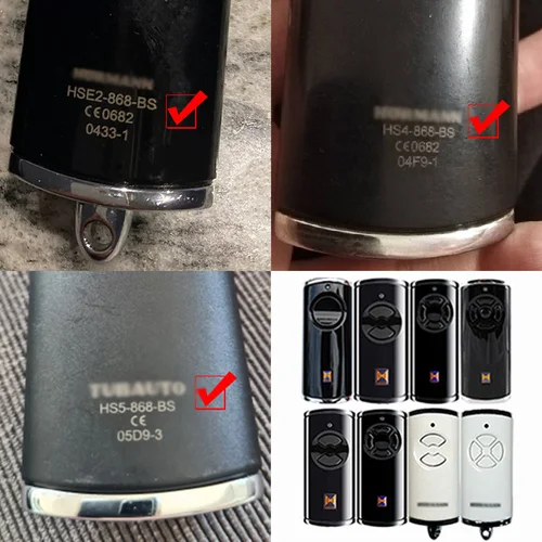 HORMANN HSP4 HSS4 HSD2 HS1 HS4 HS5 HSE1 HSE2 HSE4 868 BS 차고 게이트 원격 제어 868.35MHz 롤링 코드 전기 게이트 오프너 3