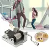 1Pcs Mini Hand Cranking Music Movement DIY Movement Play Set Mechanical Music Box Hand Crank Music Box 2