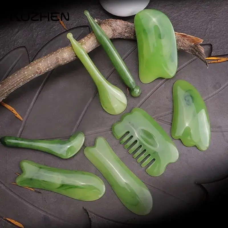 

Facial Skin Care Spa Massage Tool For Face Neck Skin Body Face Massager Gua Sha Scraper Natural Resin Massager Gua Sha Spa