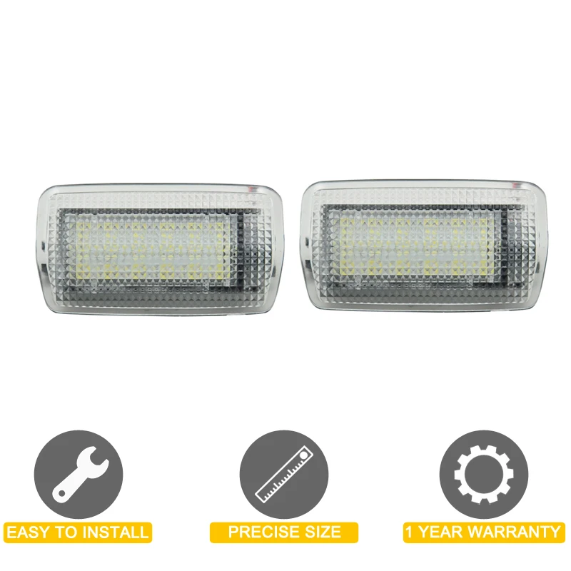 렉서스 ES 시리즈용 LED 인테리어 램프, 12V, ES250, ES300h, ES350, 2007-2018, 화이트, 언더 도어, 발판 조명 어셈블리