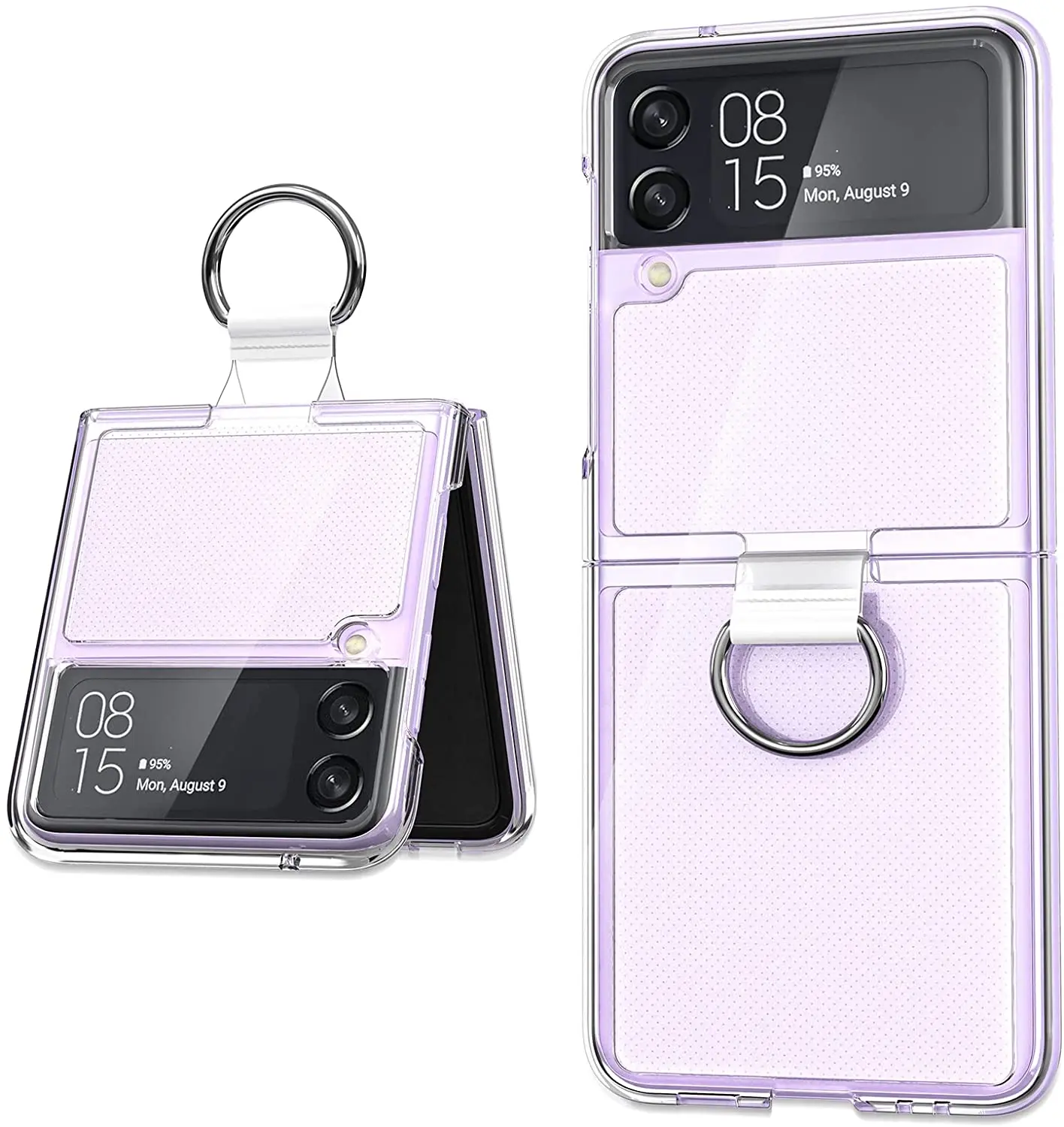 For Samsung Galaxy Z Flip5 5G Clear Crystal Anti-Fall Slim Shockproof Cover  Case