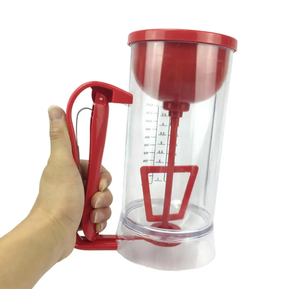 크레이프용 컵케익 와플 믹스 분리기 포함, 와이드 오프닝 배터 디스펜서, 1200ml