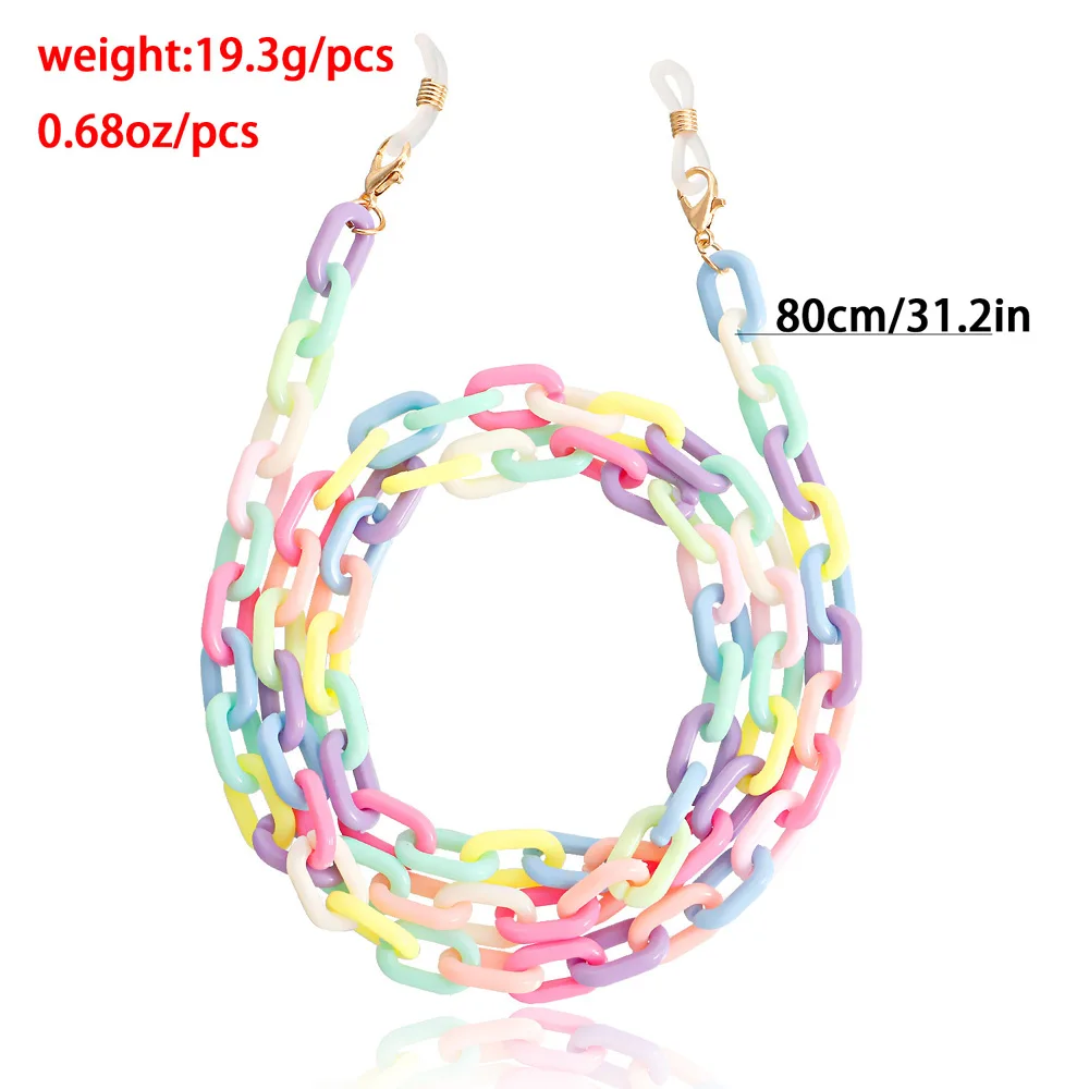 Cobee Set 2 Catene Per Occhiali Con Perle - Porta Occhiali Al Collo In Bianco E Rosa, Chiusure In Silicone Antiscivolo, Cordino Universale Per Occhiali Da Sole E Da Vista